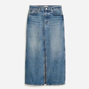 Madewell The Rilee Midi Denim Skirt NWT